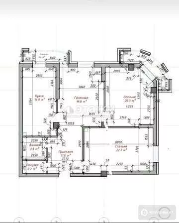 60 м², 2-комнатная квартира, этаж 5 из 5, 60 м², изображение - 5