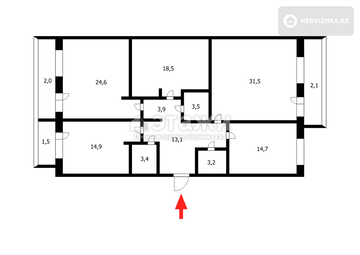 137 м², 4-комнатная квартира, этаж 8 из 10, 137 м², изображение - 19