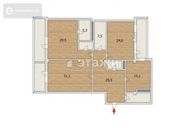 160 м², 3-комнатная квартира, этаж 7 из 12, 160 м², изображение - 7