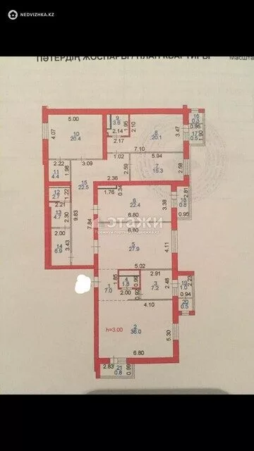 206.8 м², 6-комнатная квартира, этаж 10 из 10, 207 м², изображение - 23