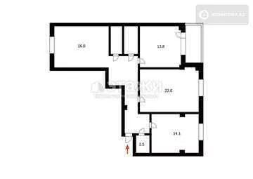 96 м², 3-комнатная квартира, этаж 9 из 10, 96 м², изображение - 9