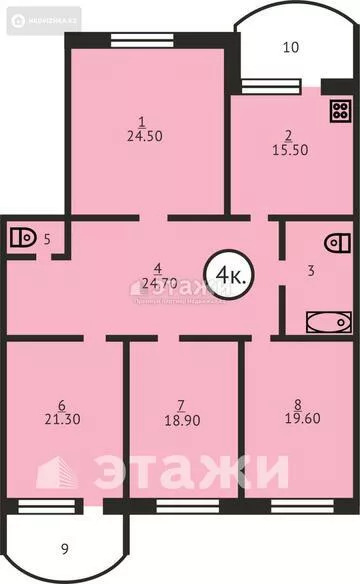 145 м², 4-комнатная квартира, этаж 6 из 16, 145 м², изображение - 7