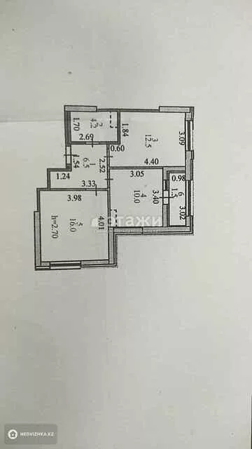 50.7 м², 2-комнатная квартира, этаж 10 из 20, 51 м², изображение - 11