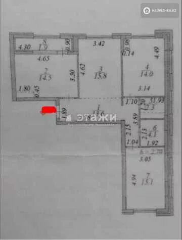 81 м², 3-комнатная квартира, этаж 21 из 21, 81 м², изображение - 13