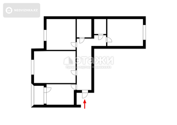 71 м², 3-комнатная квартира, этаж 1 из 16, 71 м², изображение - 18