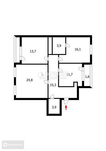 95.1 м², 3-комнатная квартира, этаж 6 из 12, 95 м², изображение - 30
