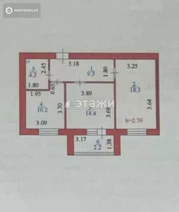 58.7 м², 2-комнатная квартира, этаж 8 из 12, 59 м², изображение - 14