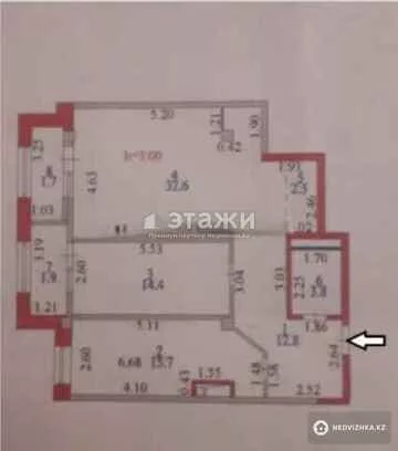 88.32 м², 3-комнатная квартира, этаж 2 из 8, 88 м², изображение - 13