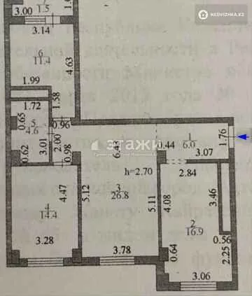81.6 м², 3-комнатная квартира, этаж 5 из 12, 82 м², изображение - 9