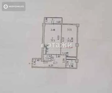 58 м², 1-комнатная квартира, этаж 17 из 23, 58 м², изображение - 12