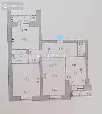 98.6 м², 3-комнатная квартира, этаж 10 из 12, 99 м², изображение - 5
