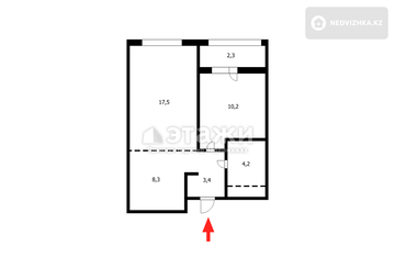 45.8 м², 2-комнатная квартира, этаж 7 из 14, 46 м², изображение - 20