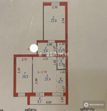 84.4 м², 3-комнатная квартира, этаж 3 из 6, 84 м², изображение - 23