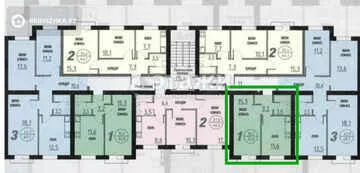 37.6 м², 1-комнатная квартира, этаж 16 из 16, 38 м², изображение - 8