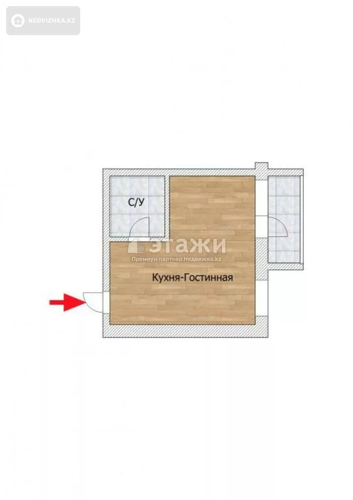 47.1 м², 1-комнатная квартира, этаж 4 из 14, 47 м², изображение - 1