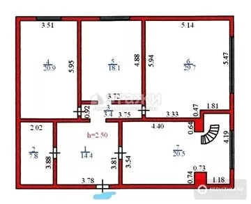 255 м², 3-комнатная квартира, этаж 5 из 6, 255 м², изображение - 21