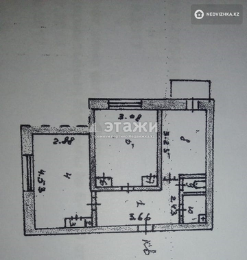 43 м², 2-комнатная квартира, этаж 2 из 5, 43 м², изображение - 10