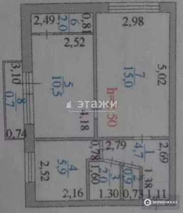 41.7 м², 2-комнатная квартира, этаж 5 из 5, 42 м², изображение - 30