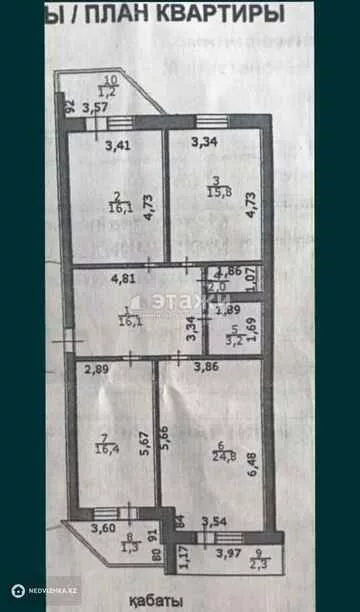 99.2 м², 3-комнатная квартира, этаж 6 из 10, 99 м², изображение - 16