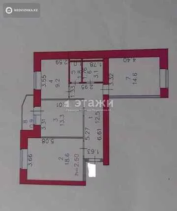 74 м², 3-комнатная квартира, этаж 9 из 9, 74 м², изображение - 8