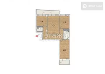 123 м², 3-комнатная квартира, этаж 6 из 13, 123 м², изображение - 35