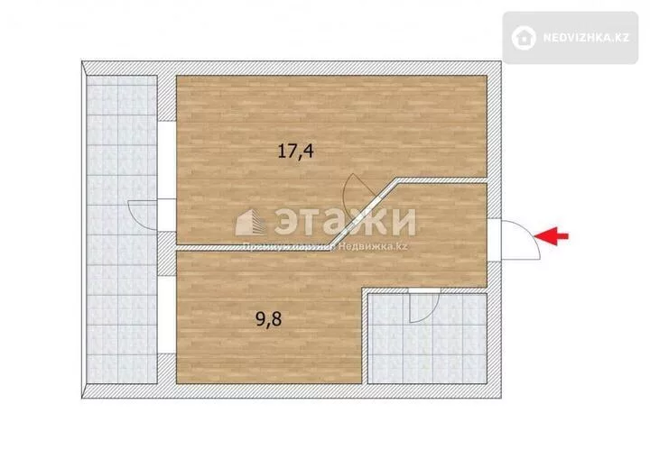 35 м², 1-комнатная квартира, этаж 11 из 14, 35 м², изображение - 1