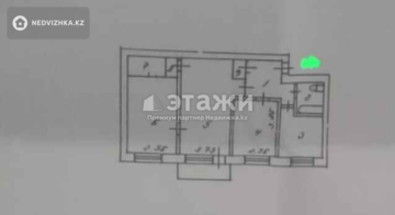 62.2 м², 3-комнатная квартира, этаж 5 из 5, 62 м², изображение - 29