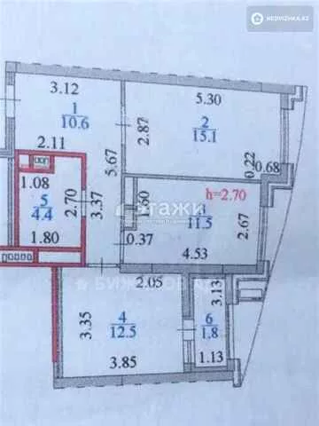 72 м², 3-комнатная квартира, этаж 9 из 12, 72 м², изображение - 18