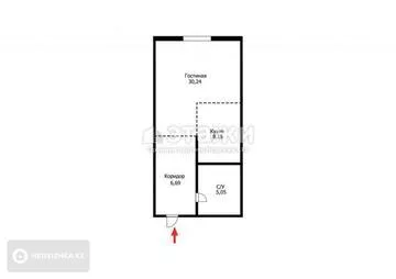 36 м², 1-комнатная квартира, этаж 4 из 6, 36 м², изображение - 36