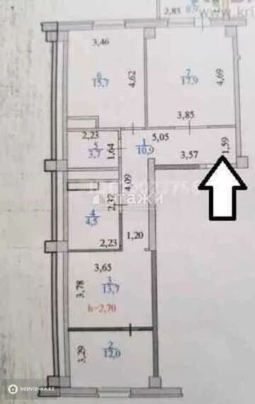 79 м², 3-комнатная квартира, этаж 8 из 12, 79 м², изображение - 13