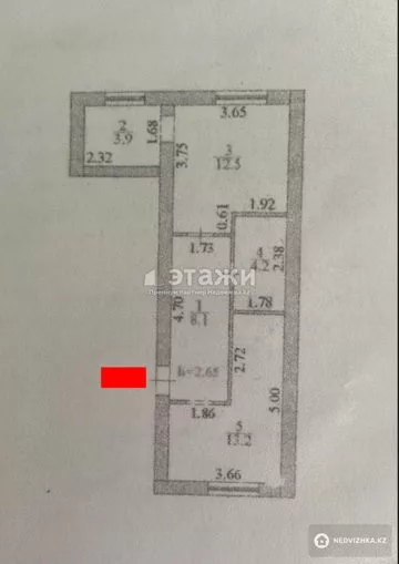 41.9 м², 1-комнатная квартира, этаж 3 из 3, 42 м², изображение - 8