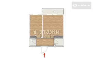 39 м², 1-комнатная квартира, этаж 4 из 12, 39 м², изображение - 17