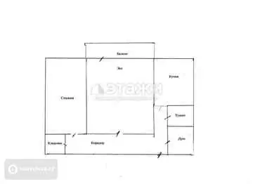 52 м², 2-комнатная квартира, этаж 1 из 5, 52 м², изображение - 5