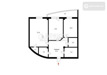 71.6 м², 2-комнатная квартира, этаж 2 из 11, 72 м², изображение - 30