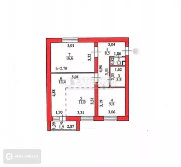 66 м², 2-комнатная квартира, этаж 4 из 10, 66 м², изображение - 11