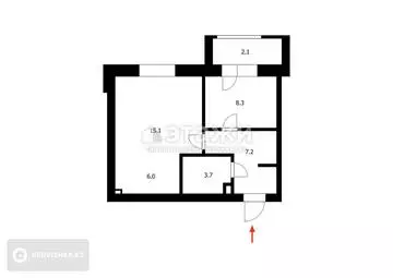 40 м², 1-комнатная квартира, этаж 4 из 5, 40 м², изображение - 12