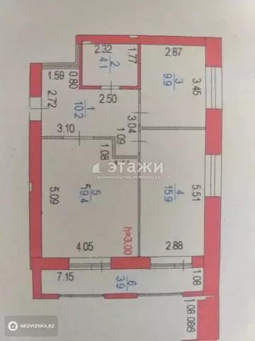 63.4 м², 2-комнатная квартира, этаж 8 из 13, 63 м², изображение - 2