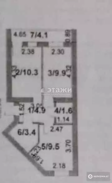 41.7 м², 2-комнатная квартира, этаж 3 из 5, 42 м², изображение - 5