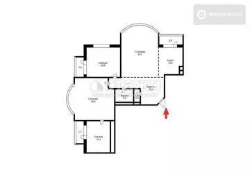 143 м², 4-комнатная квартира, этаж 11 из 14, 143 м², изображение - 38