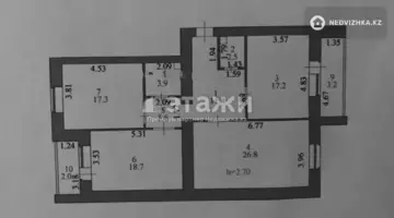 107 м², 3-комнатная квартира, этаж 8 из 14, 107 м², изображение - 11