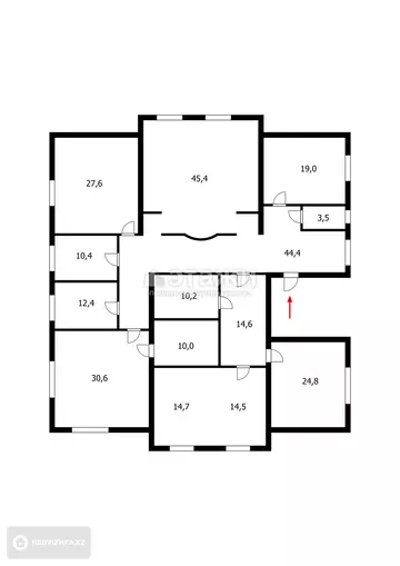 282 м², 5-комнатная квартира, этаж 4 из 4, 282 м², изображение - 10