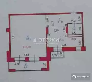 74.2 м², 1-комнатная квартира, этаж 4 из 6, 74 м², изображение - 15