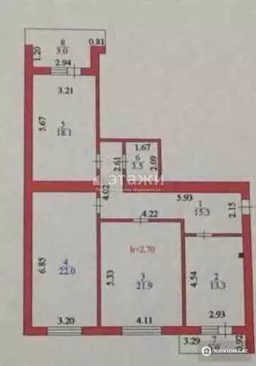 105 м², 3-комнатная квартира, этаж 3 из 12, 105 м², изображение - 10