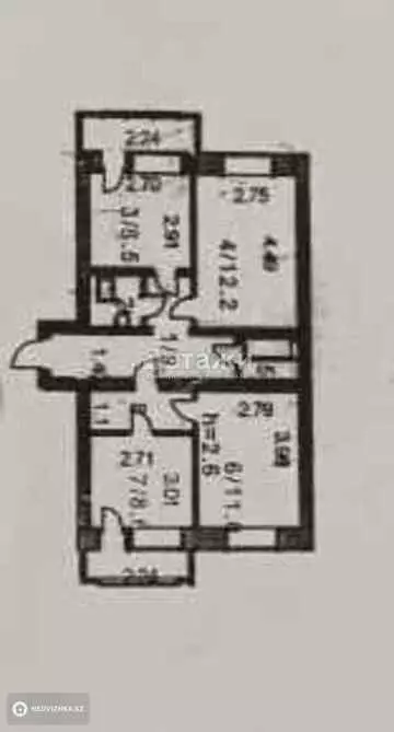 59.1 м², 3-комнатная квартира, этаж 1 из 5, 59 м², изображение - 8