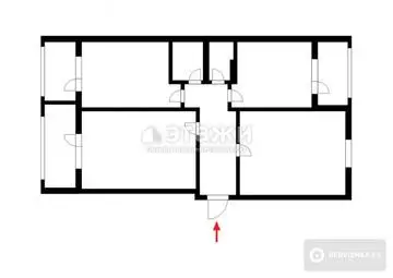 82.9 м², 3-комнатная квартира, этаж 7 из 9, 83 м², изображение - 3
