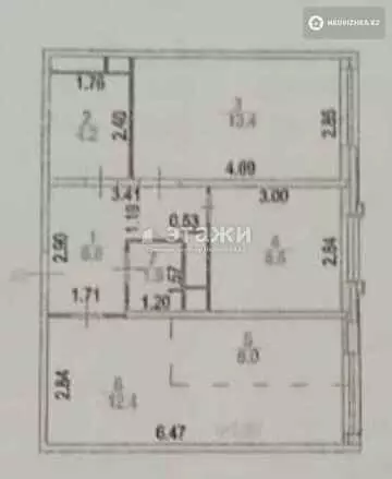 56 м², 3-комнатная квартира, этаж 8 из 12, 56 м², изображение - 10