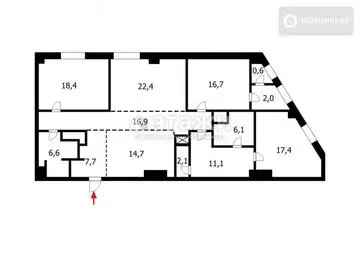 142.7 м², 4-комнатная квартира, этаж 13 из 34, 143 м², изображение - 25