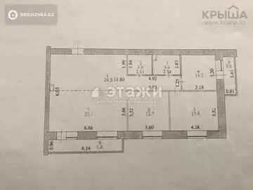 110.15 м², 4-комнатная квартира, этаж 3 из 9, 110 м², изображение - 20