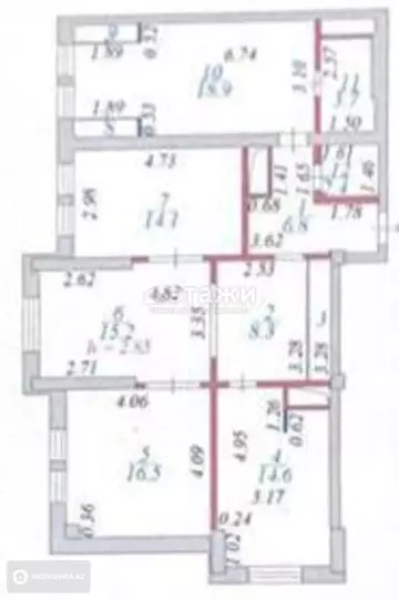 104.3 м², 4-комнатная квартира, этаж 2 из 7, 104 м², изображение - 10