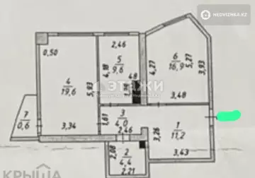 66.3 м², 2-комнатная квартира, этаж 8 из 24, 66 м², изображение - 8